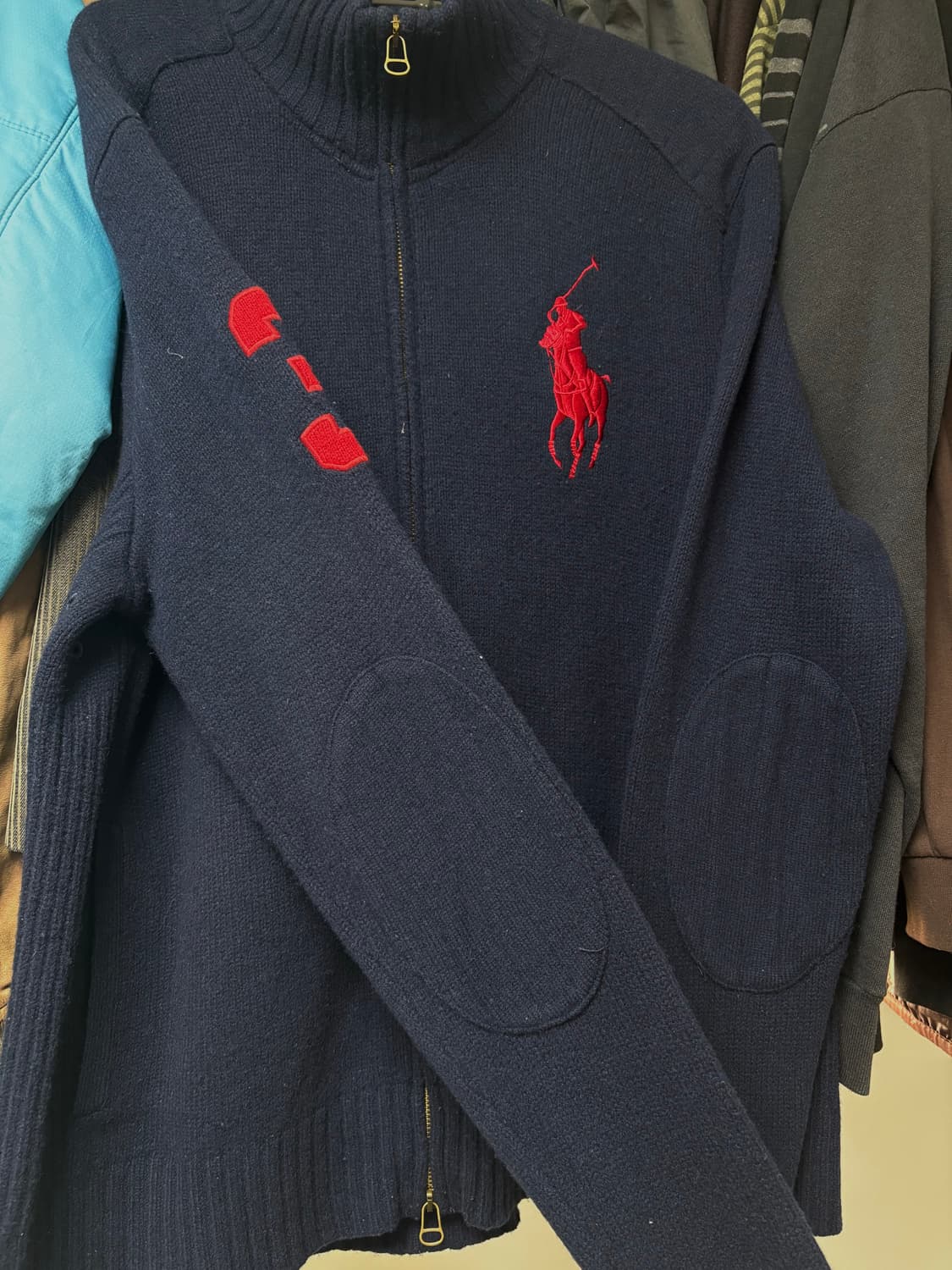 폴로 랄프로렌 25FW 빅포니 풀집업 니트 가디건 상품이미지2