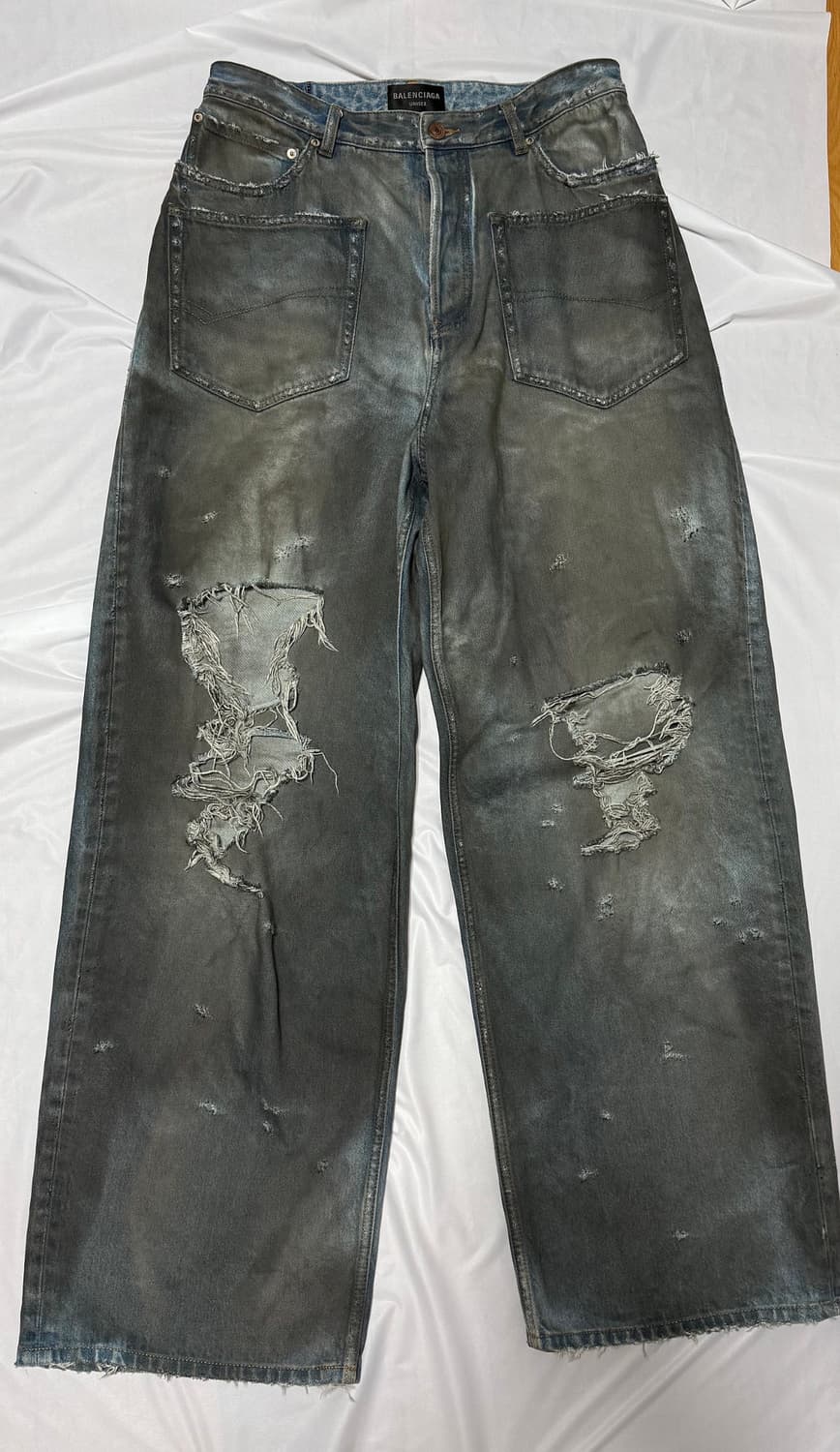 발렌시아가 패치드 포켓 데님팬츠 s 상품이미지1