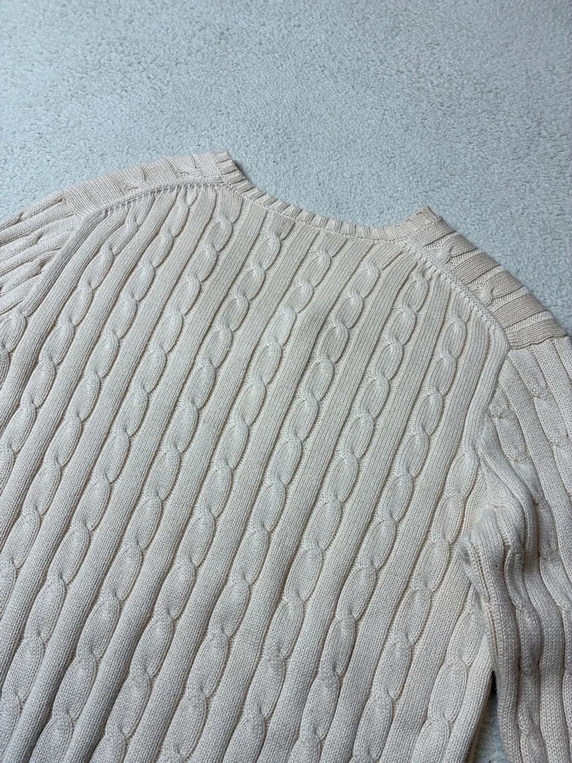 폴로 랄프로렌 큐알 신형 우먼스 코튼 꽈배기 니트 PN7709 상품이미지5