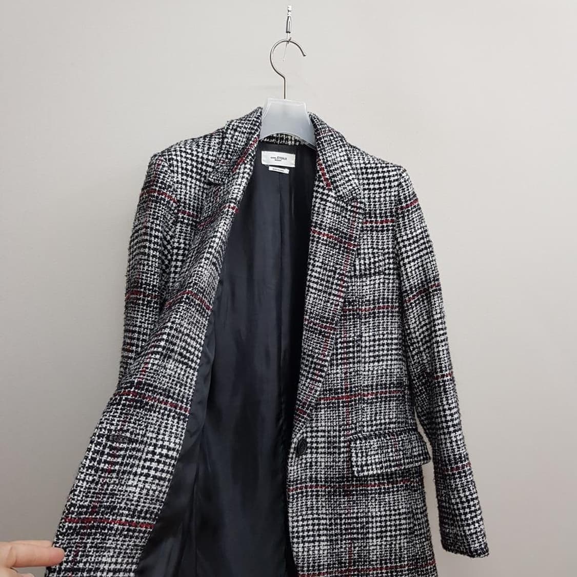 이자벨마랑 에뚜왈 버진울 트위드 체크 자켓 36사이즈 상품이미지7