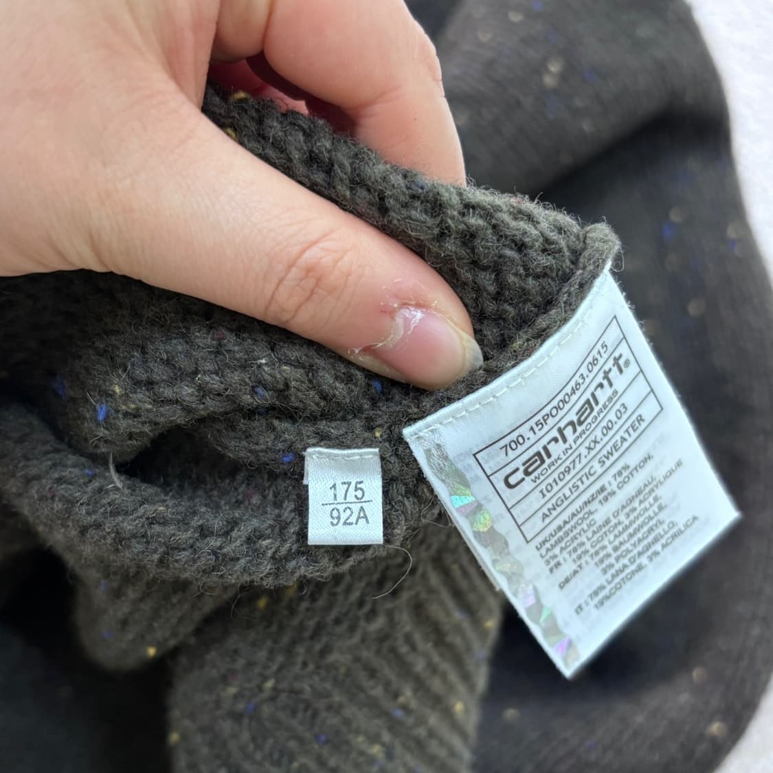 M 칼하트 WIP 앙글리스틱 스웨터 0330E 상품이미지5
