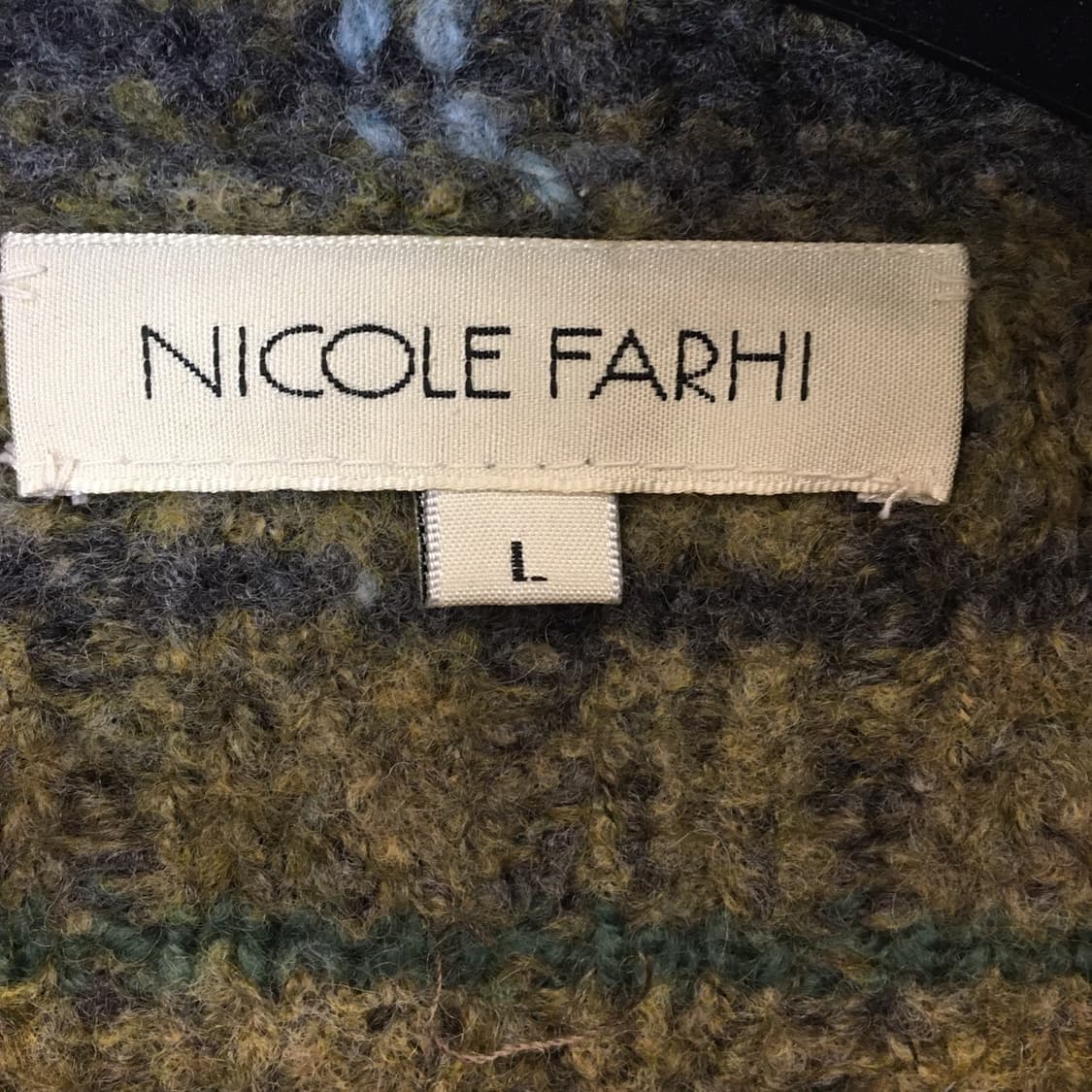 NICOLE FARHI JPN 트위드 울자켓 L  상품이미지5