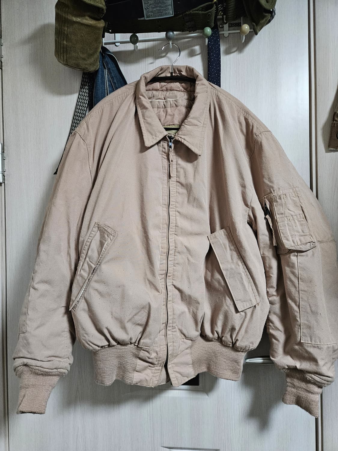 미군 오리지날 cvc 탱커자켓 라지 롱 (탄)컬러 민트급 상품이미지1