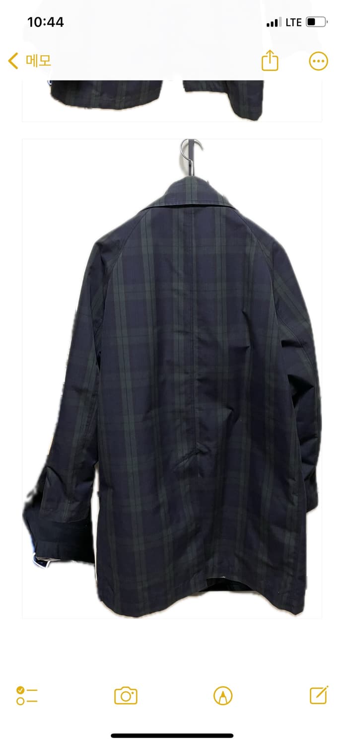 노스페이스 퍼플라벨 체크코트  상품이미지2