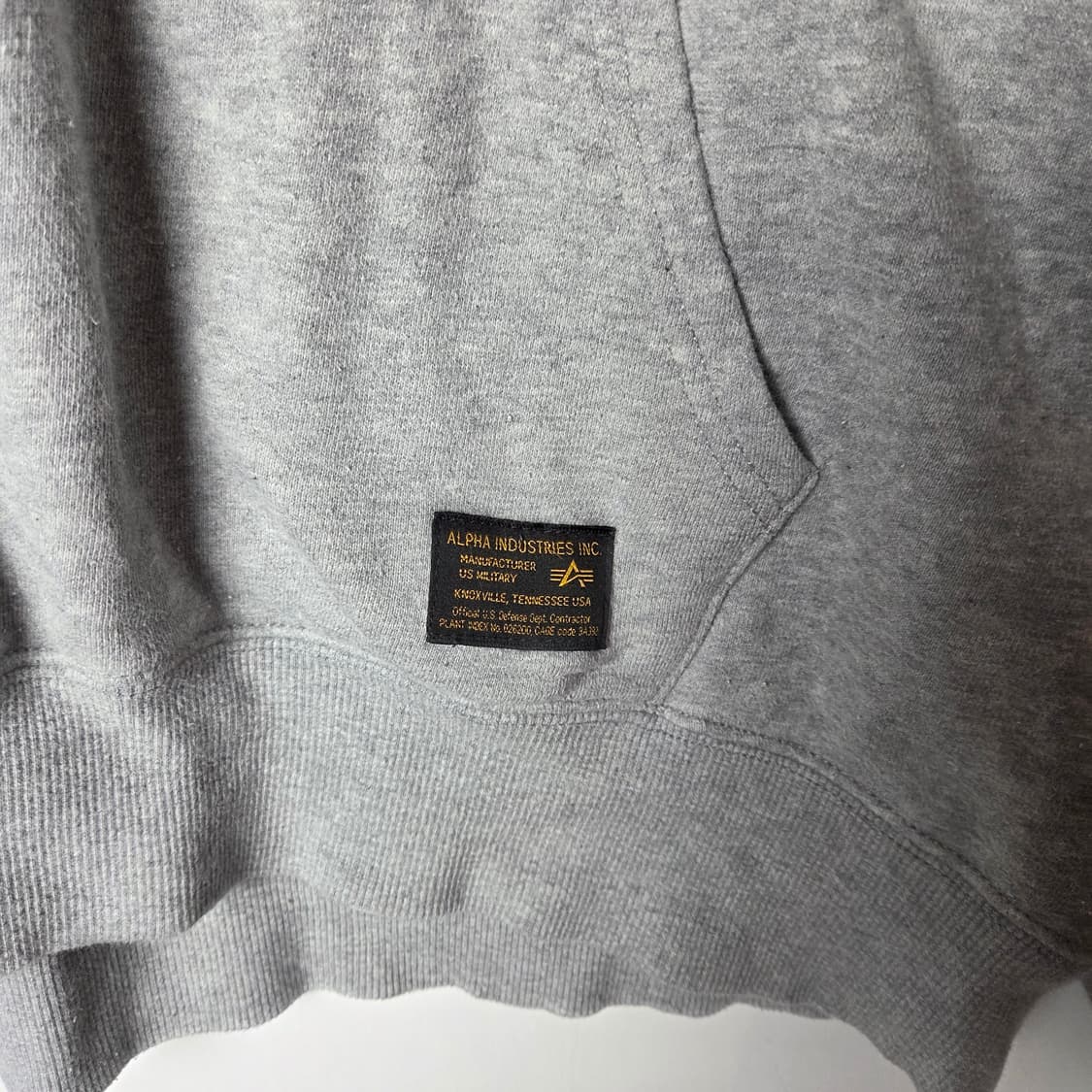 [Alpha] 알파인더스트리 로고 프린팅 후드티셔츠 상품이미지4