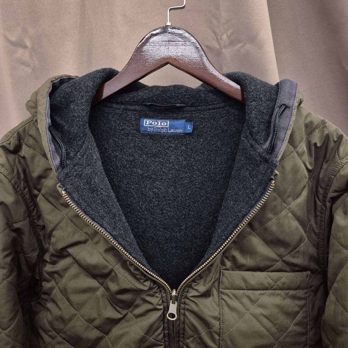 폴로 랄프로렌 퀼팅 후드 자켓 L 상품이미지2