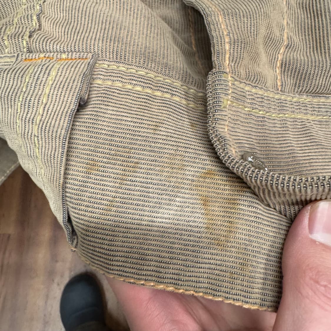 00s 리바이스 웨스턴 쉐르파 트러커자켓 투포켓 디테일 베이지 상품이미지9