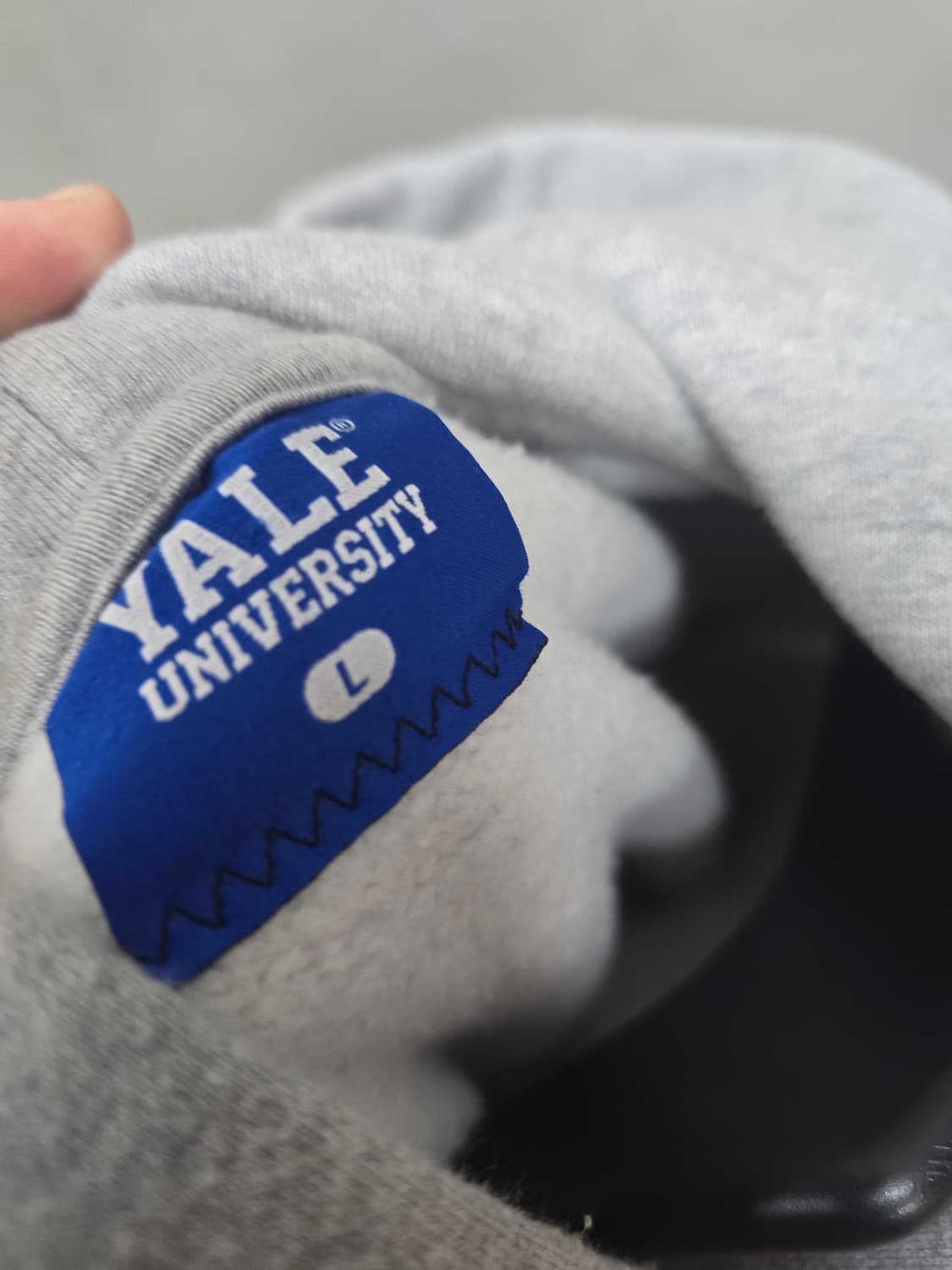 예일 YALE 후드티 L 회색 상품이미지2