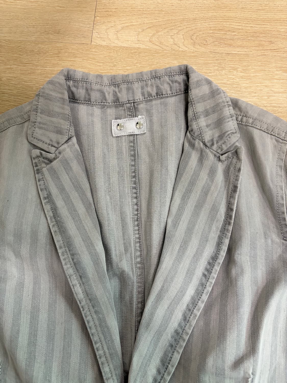 디젤 00s 스트라이프 9부 그레이데님 자켓 55-66 상품이미지4