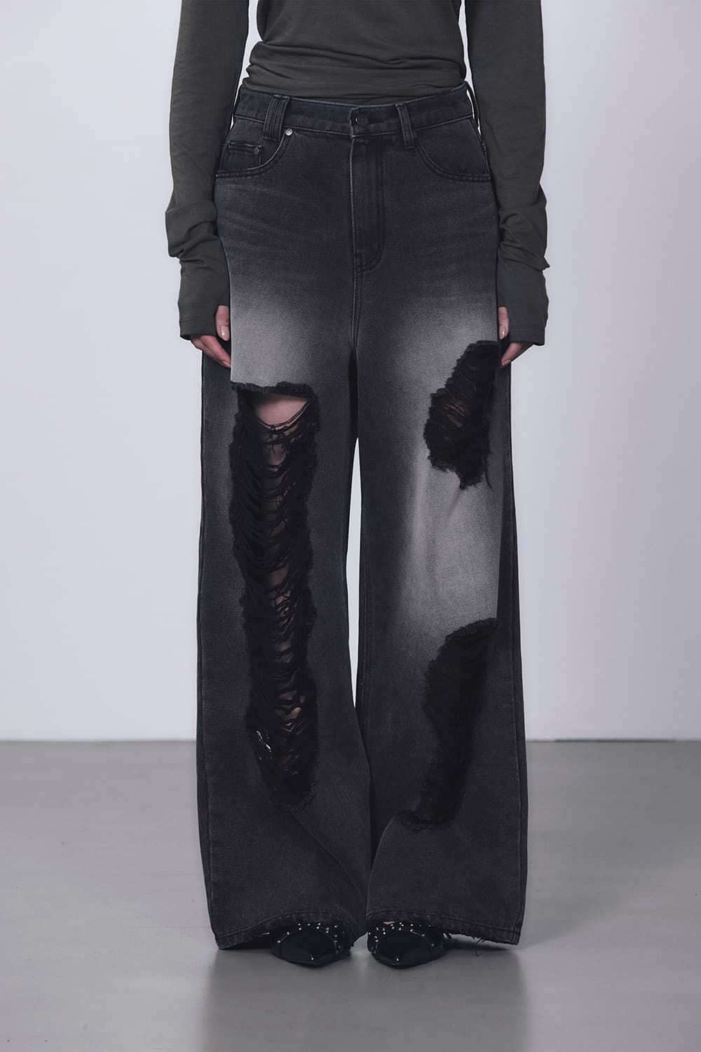 트리밍버드 스크래치 데미니데님 1사이즈 상품이미지1