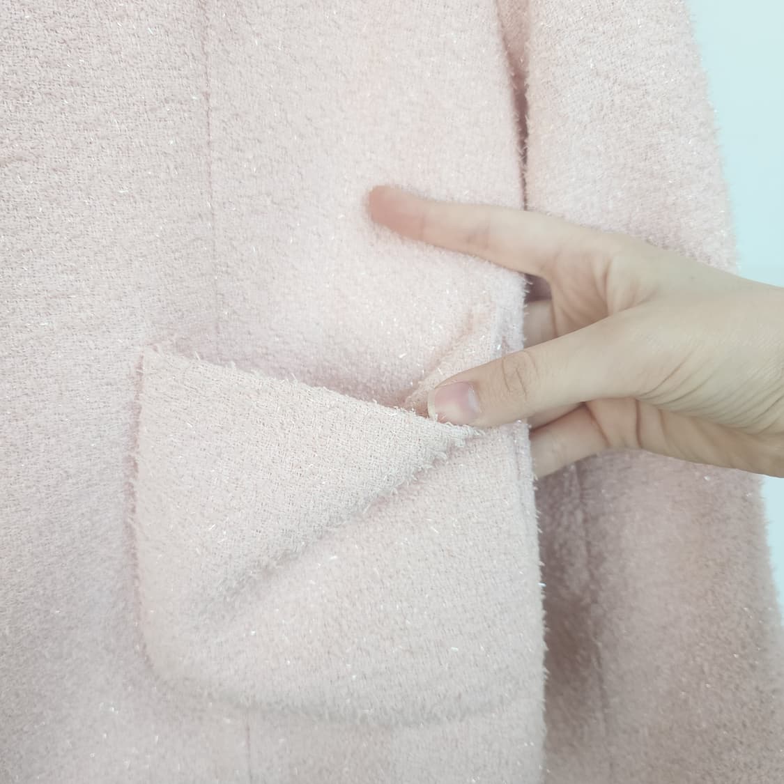 아뜨랑스 핑크 트위드 자켓 상품이미지4