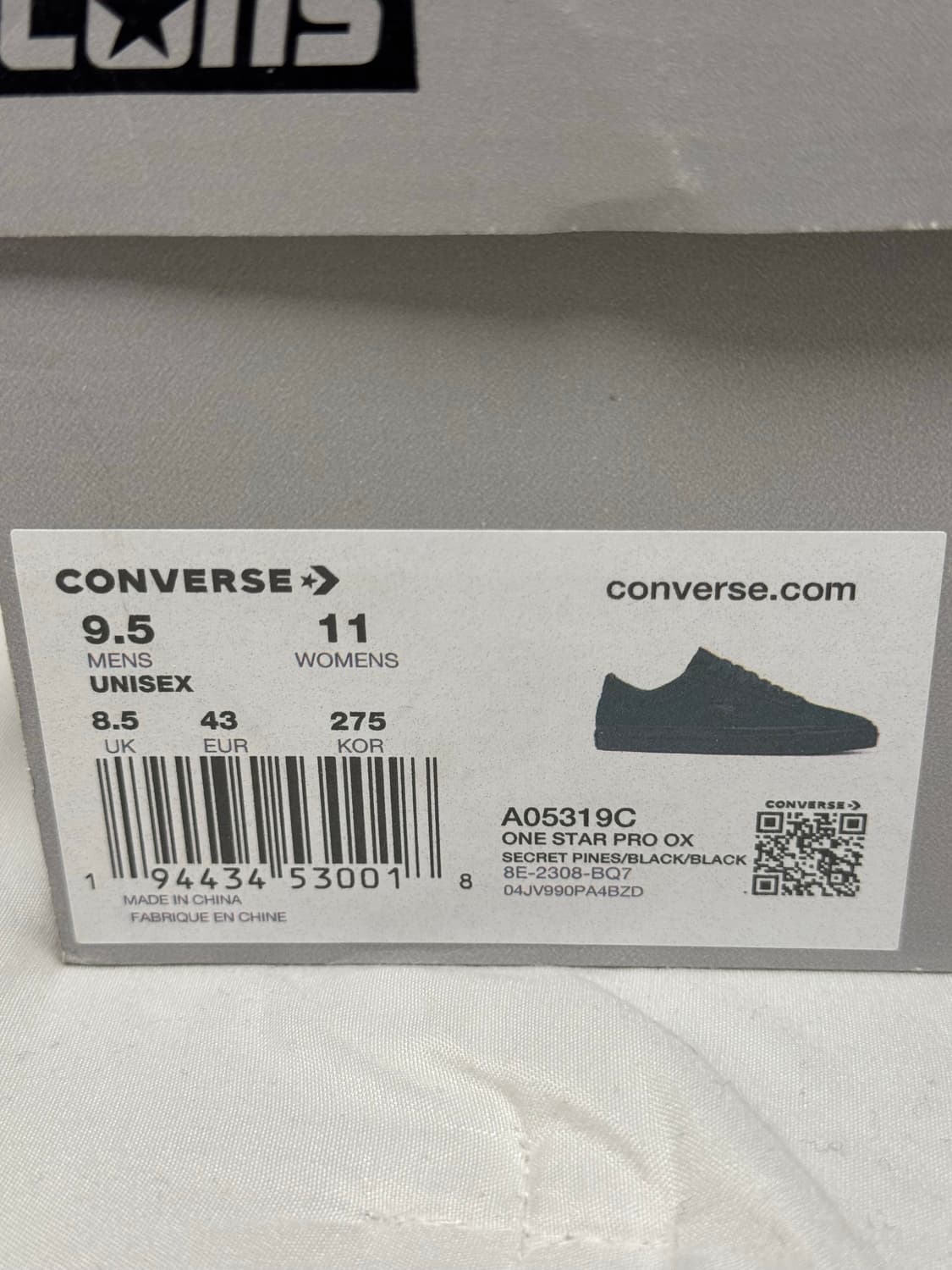 컨버스 원스타 스웨이드 시크릿 파인즈 / 275 상품이미지5