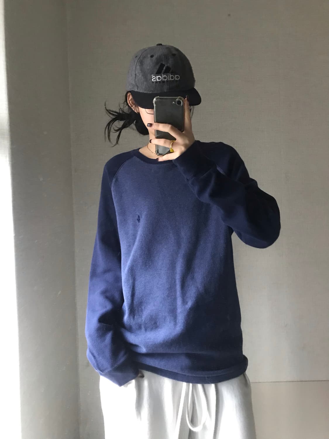 폴로 네이비 나그랑 와플 롱슬리브 상품이미지4