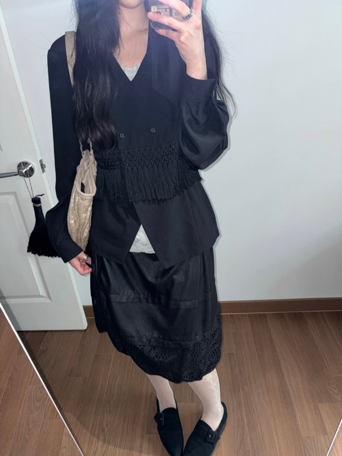 fringe double breasted blouse 상품이미지6