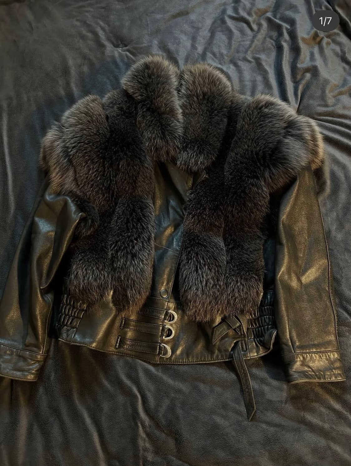 빈티지 퍼 가죽 자켓 상품이미지1