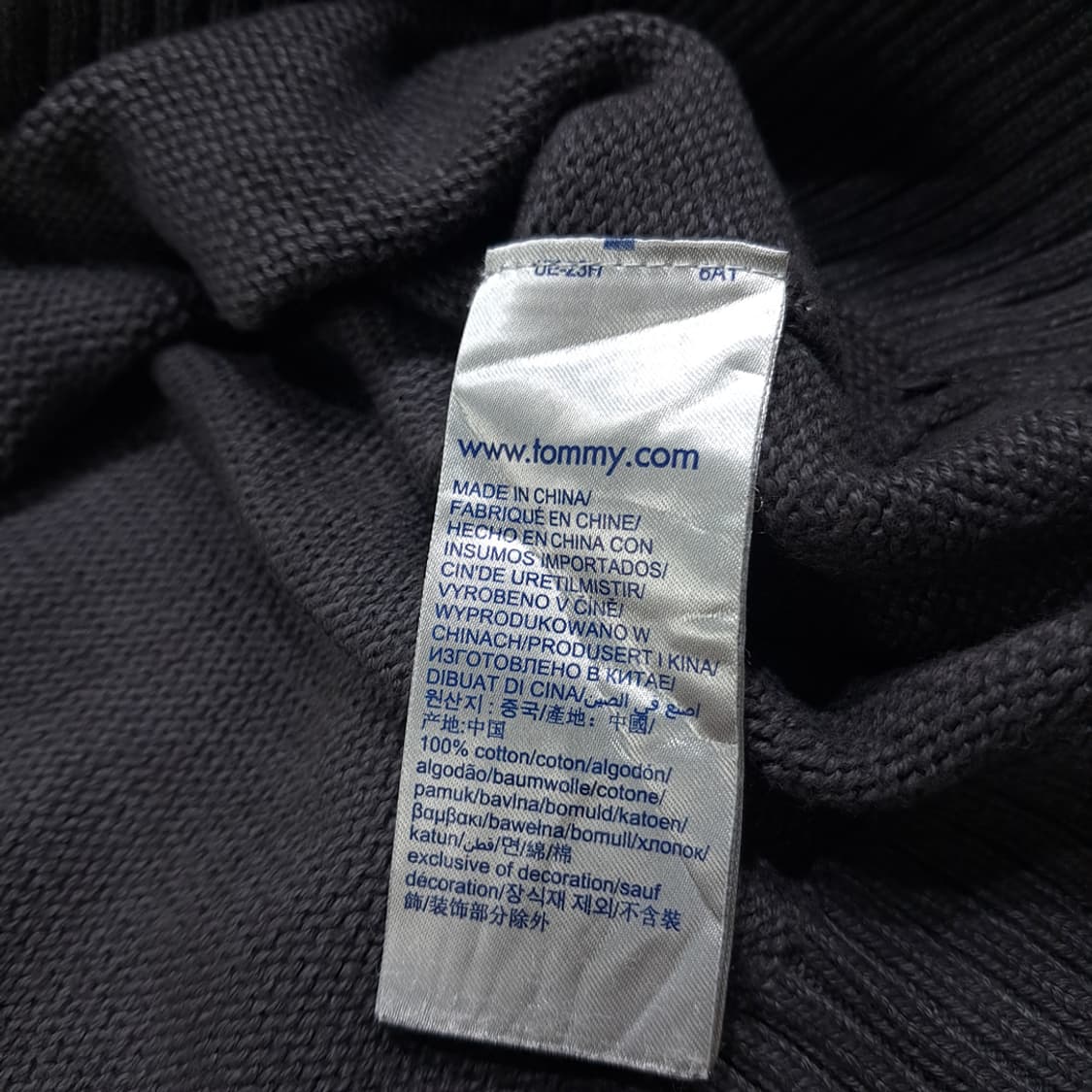 CL118 L 타미힐피거 차콜 헤리티지 라이온 크레스트 & 로고 자수  상품이미지5
