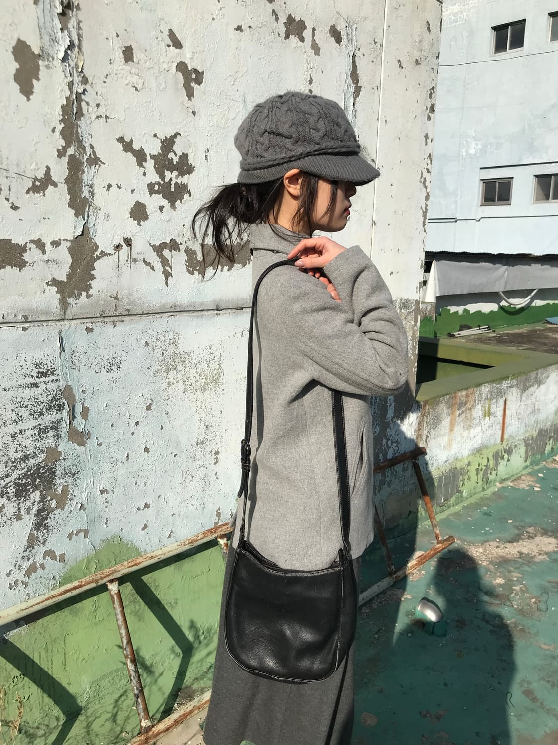 빈티지 케이블 니트 캡 상품이미지3