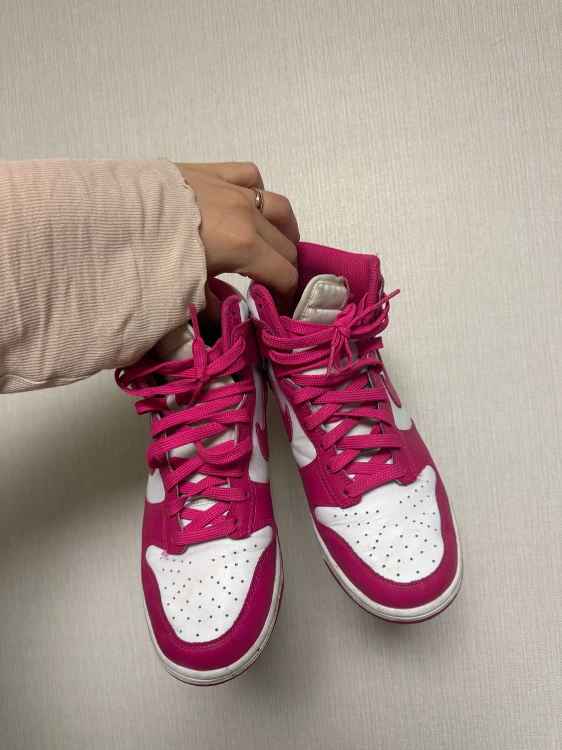 나이키 덩크 하이 핑크 프라임 상품이미지4