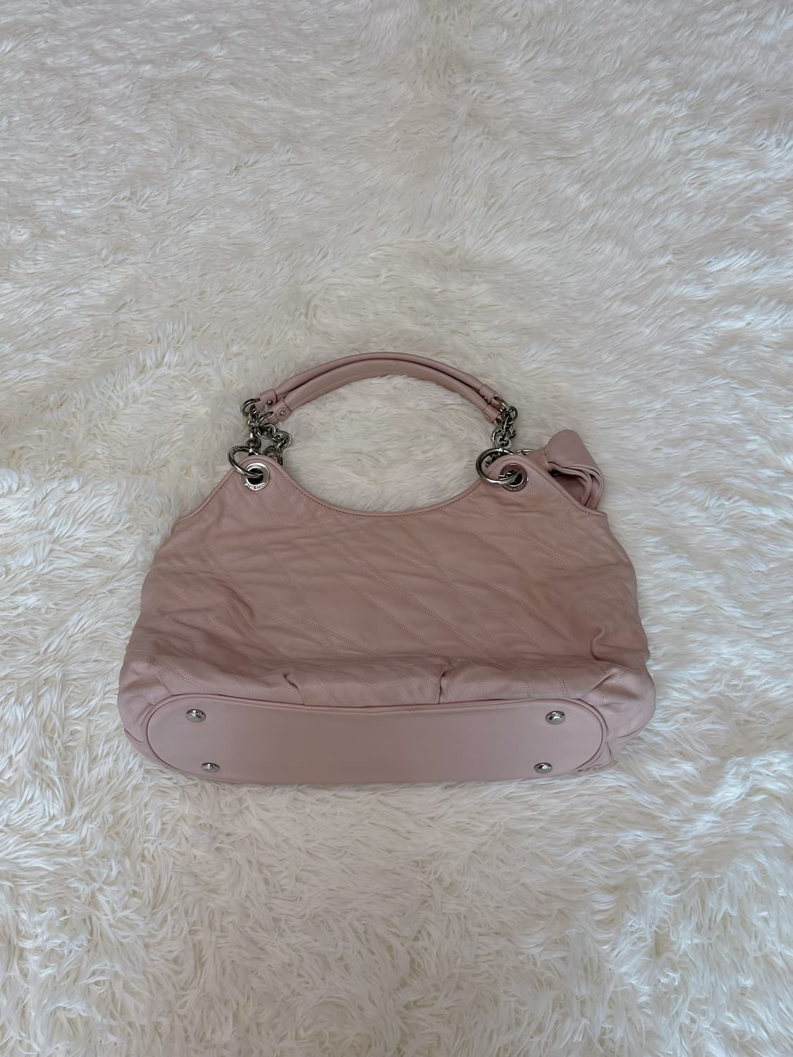 오네갸루템) 니나리치 양가죽 리본 숄더백 100% 정품 상품이미지5