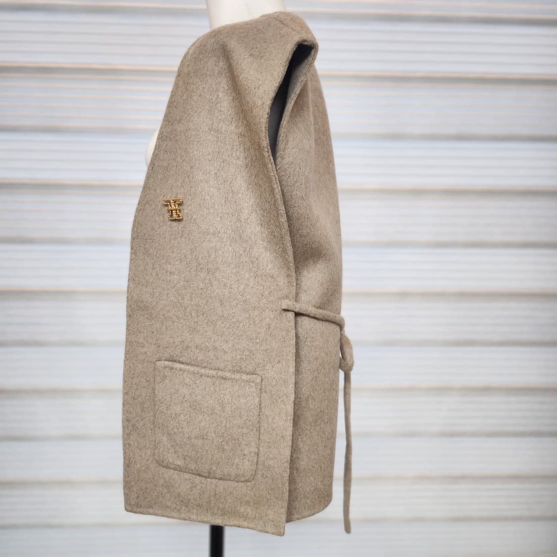 《새상품》핸드메이드 케시미어 베스트 조끼 상품이미지3