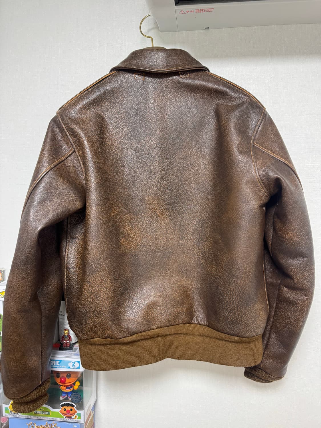 L) 아카펠라클로딩 A-2 자켓 소가죽 40 size 상품이미지3