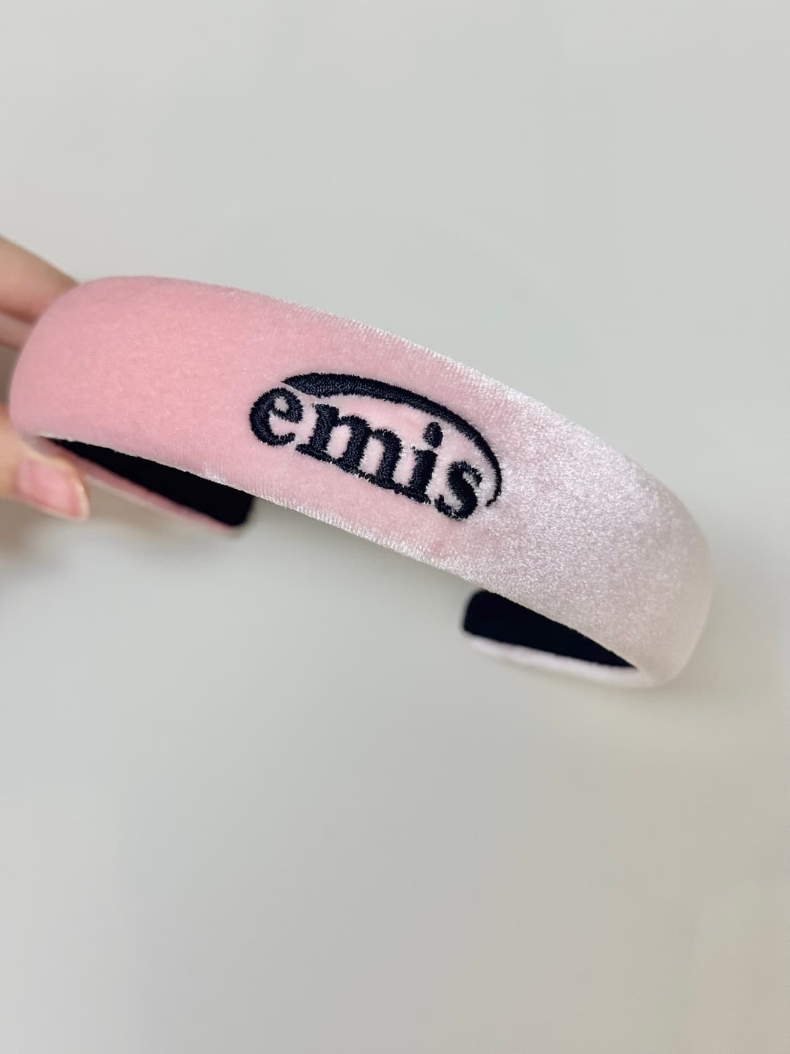 emis 이미스 핑크 벨벳 헤어밴드 상품이미지2