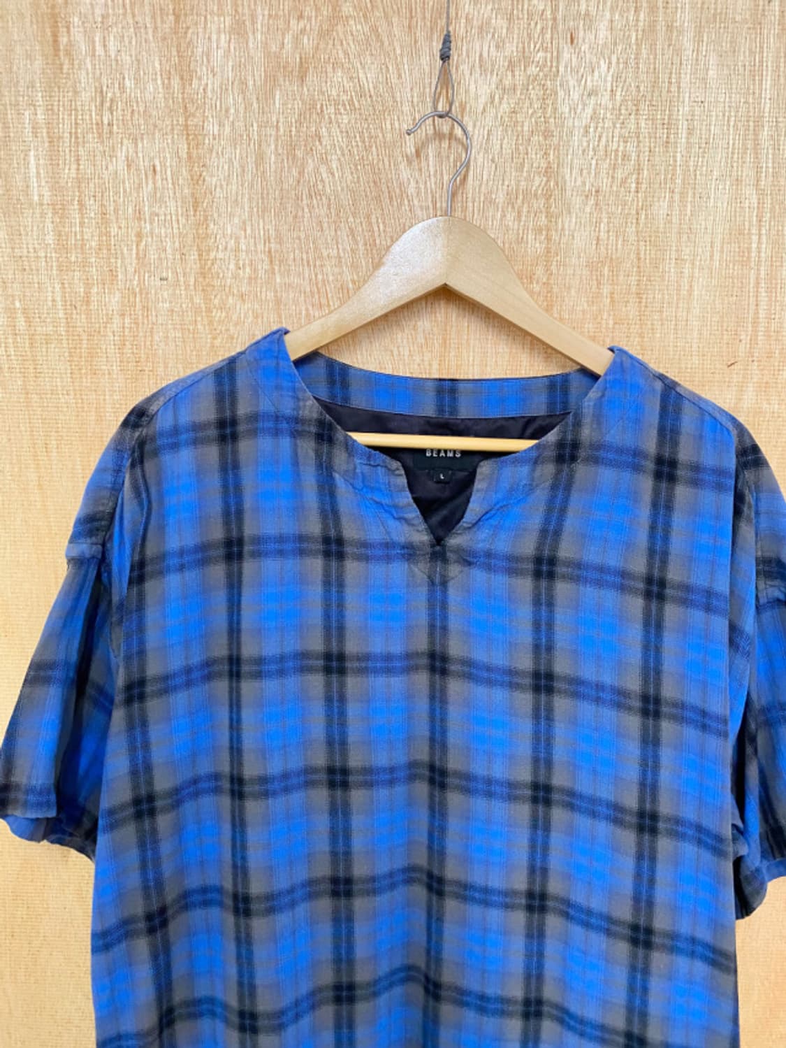 BEAMS check anorak shirts 빔즈 체크 아노락 셔츠 상품이미지5