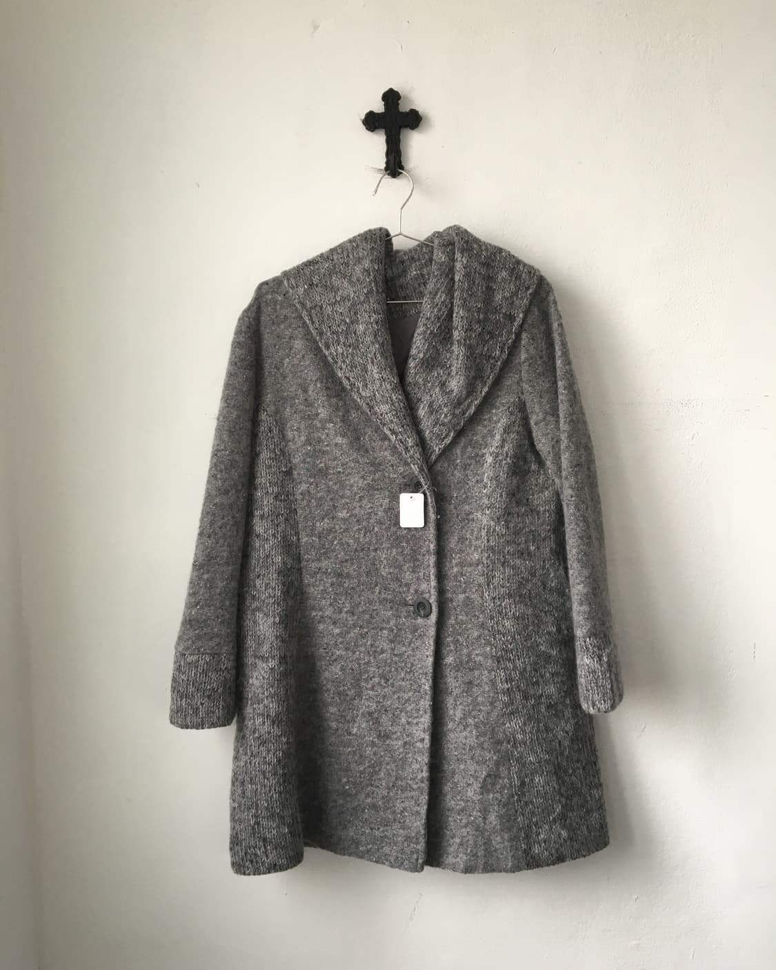 Neck line point woolen coat 상품이미지2