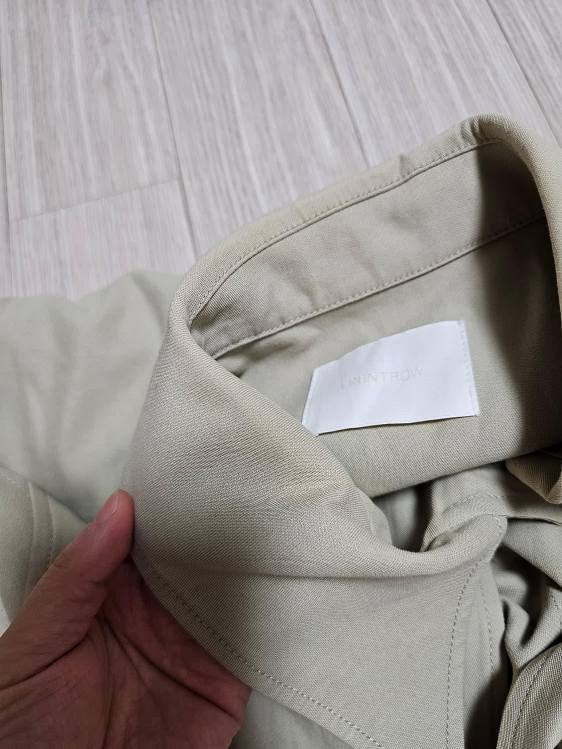 프론트로우 오버핏 사파리 자켓 xs 상품이미지10