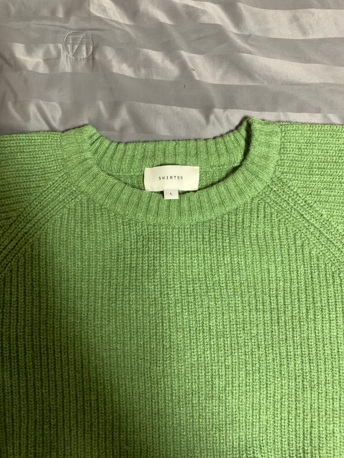 셔터 울 청키니트 상품이미지5