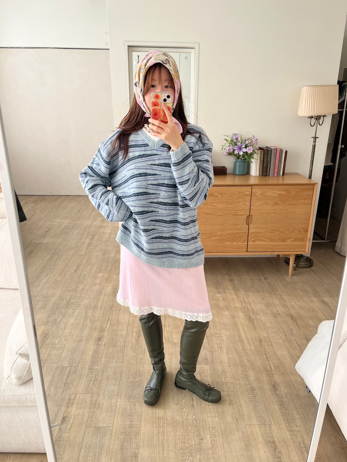 Blue Wave Stripe Knit 상품이미지3