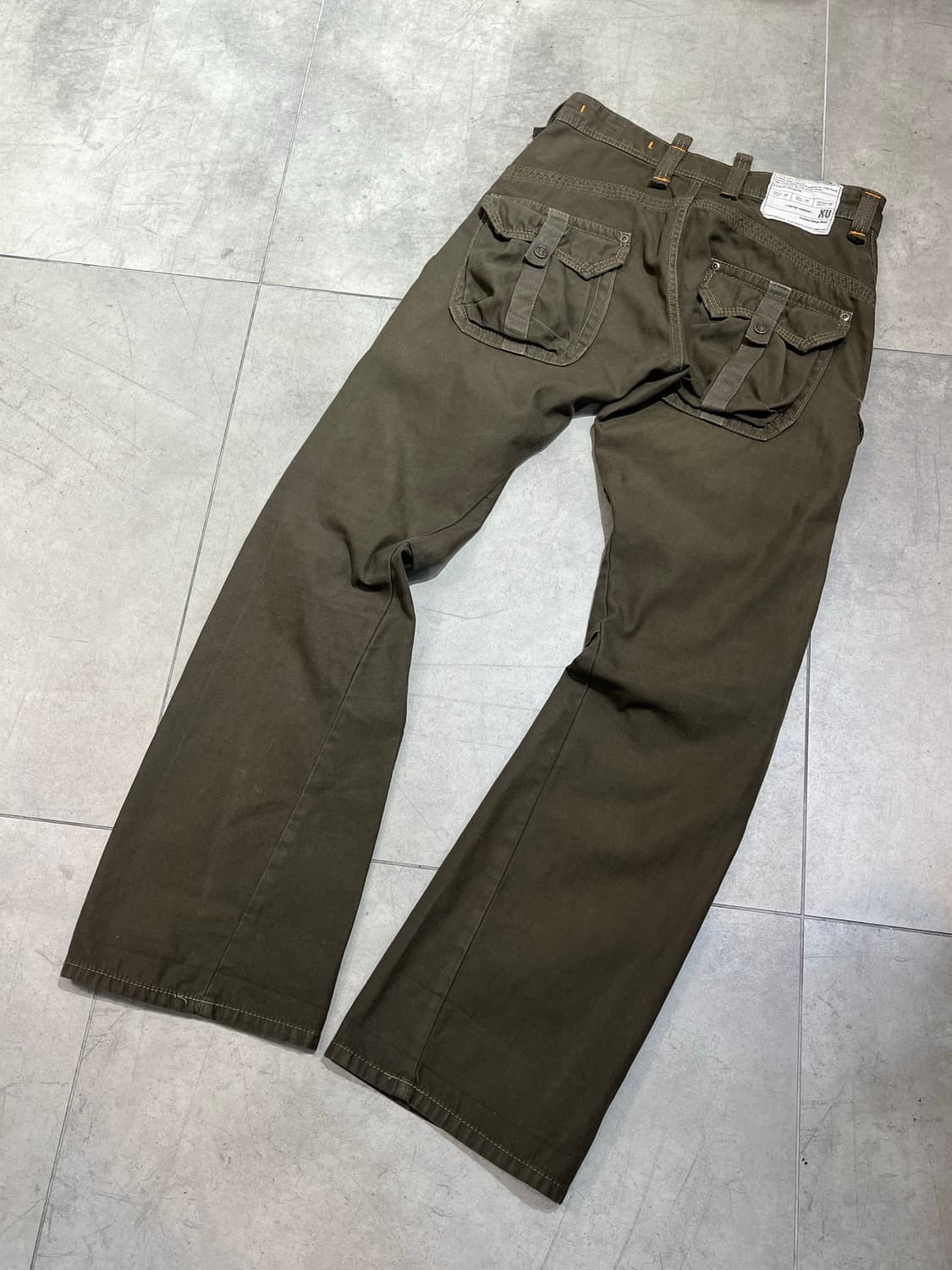 일본 빈티지 Edwin 워크웨어 버클 카고 팬츠 상품이미지6