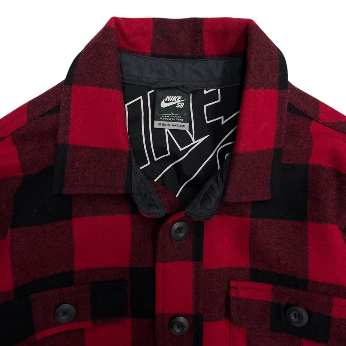 나이키 타탄체크 울 자켓 L 상품이미지4