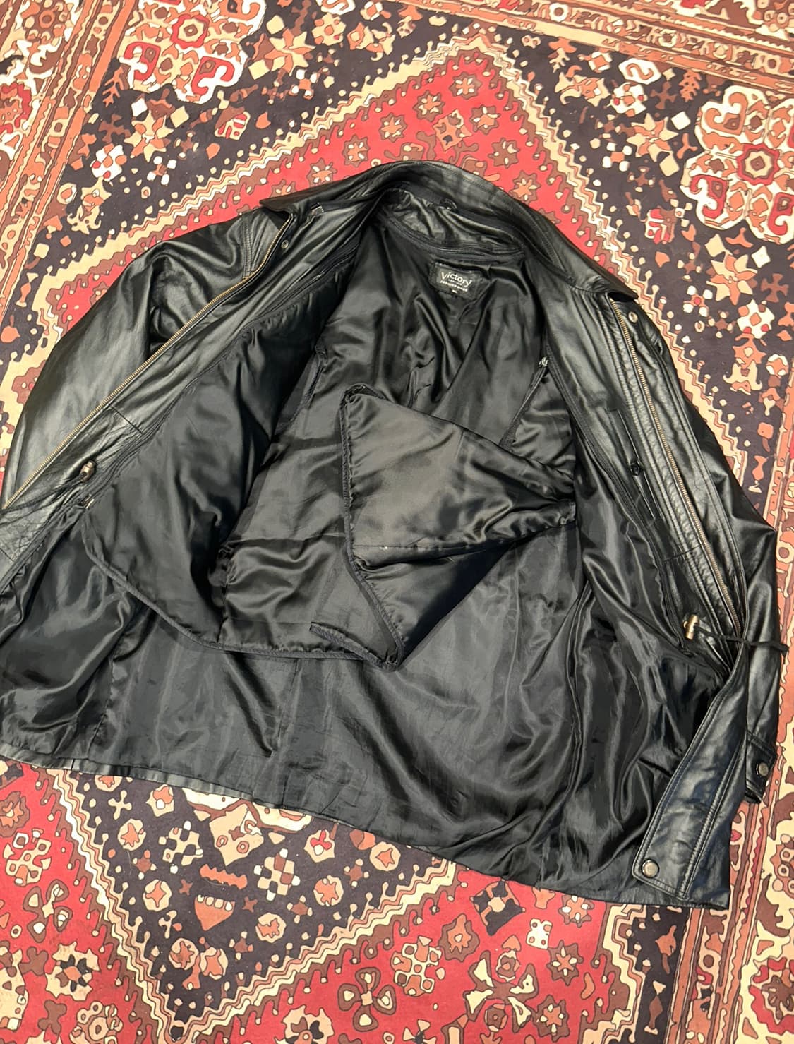 ( XL-2XL ) 가죽코트 가죽하프 가죽카코트 레더자켓 아메카지  상품이미지3