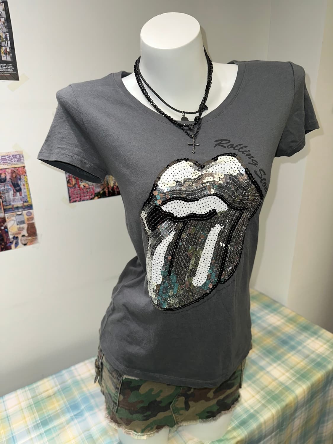Rolling Stones spangle Short-sleeve 상품이미지2