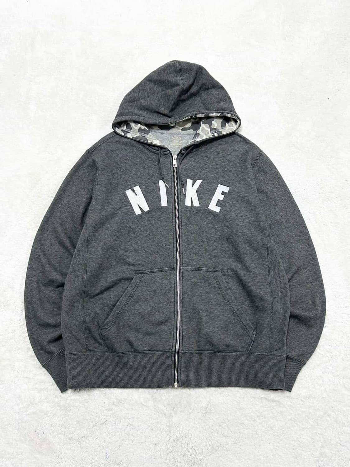 나이키 빅로고 그레이 후드집업 상품이미지5