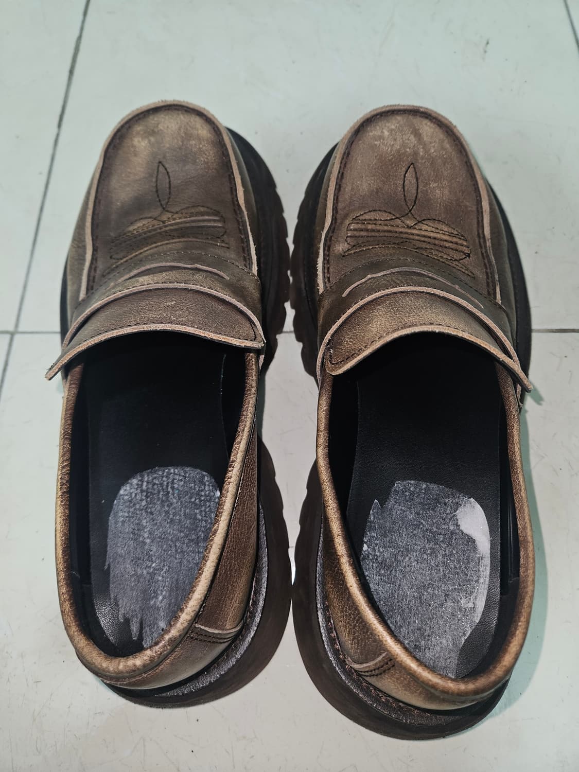 Dnsr 맘모스 홀스레더 로퍼 브라운 상품이미지1