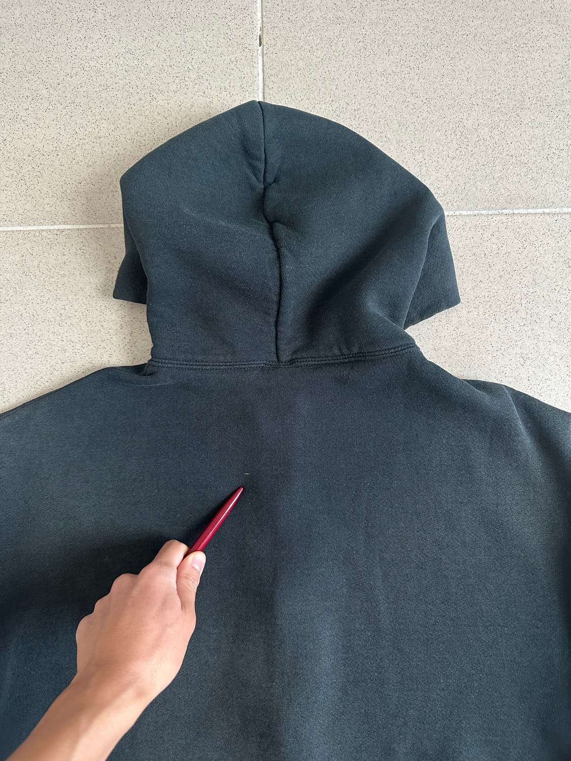 90s 빈티지 러셀 후드집업 블랙 M 상품이미지5