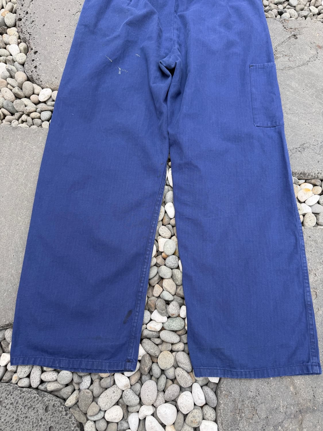 80s GERMAN INK STAINED HBT 헤링본 프렌치워크팬츠 상품이미지10