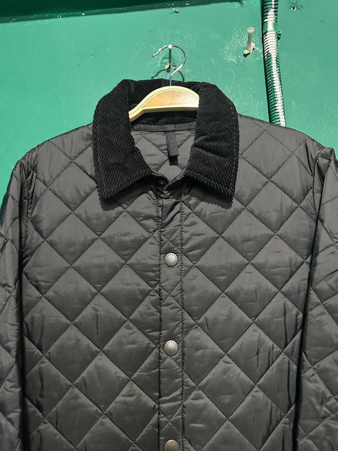 바버 퀼팅자켓 블랙L 상품이미지2