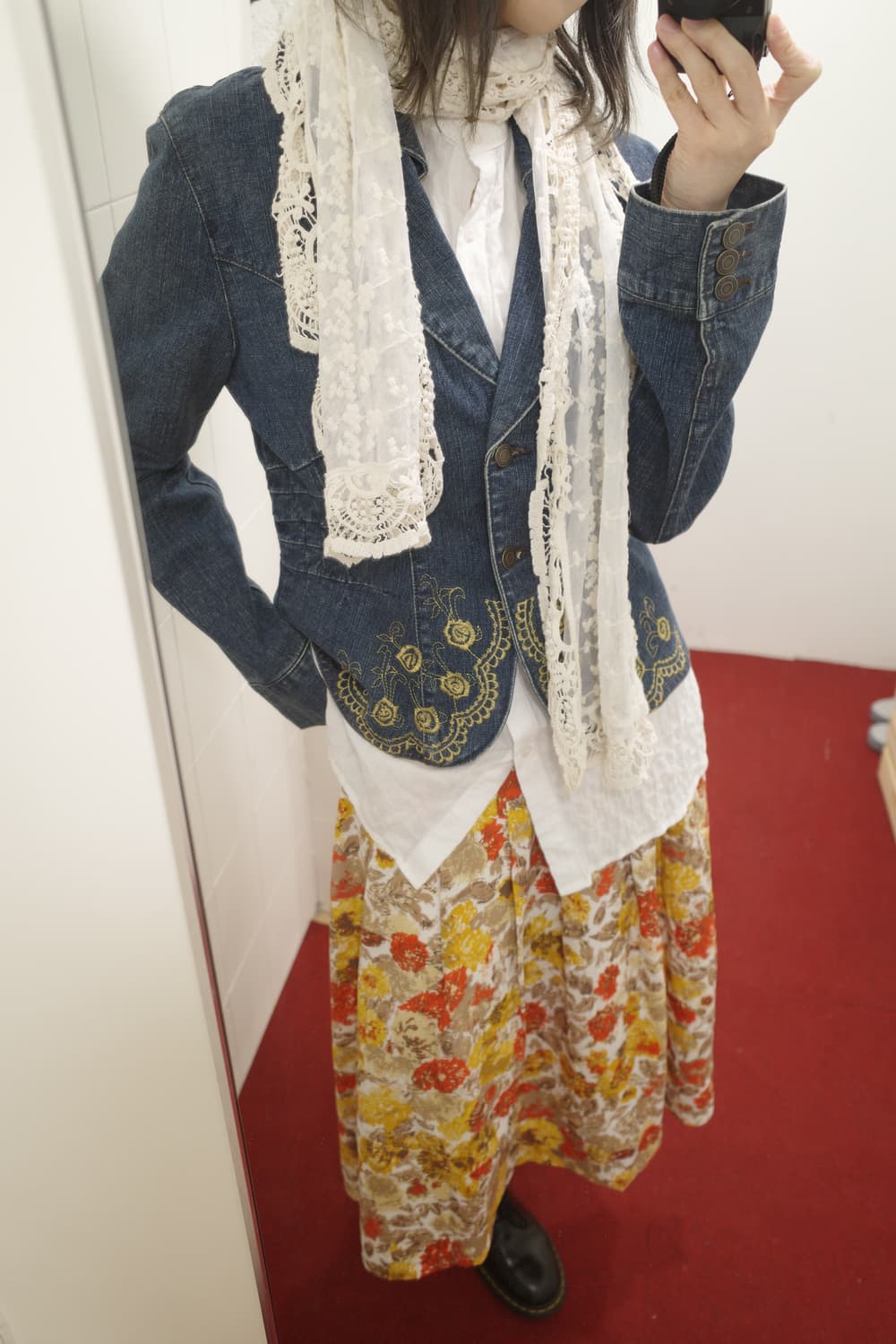 빈티지 자수 데님 자켓 상품이미지9