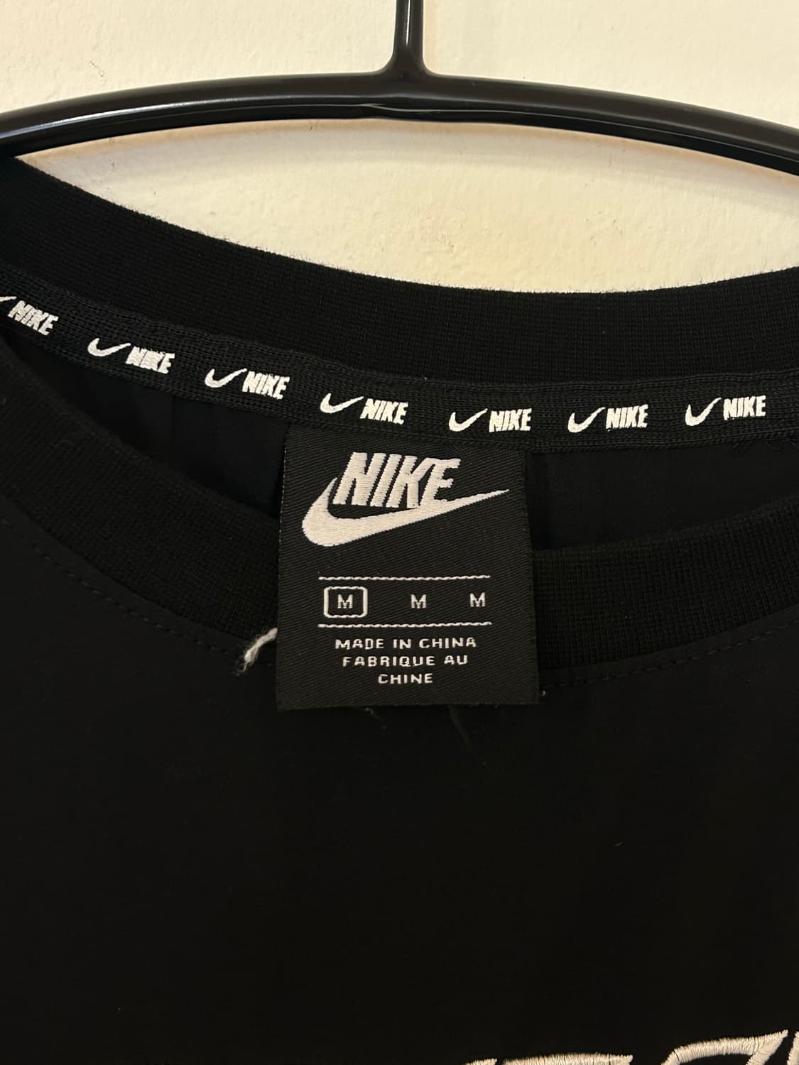 나이키 블랙 로고 반팔티 M 상품이미지2