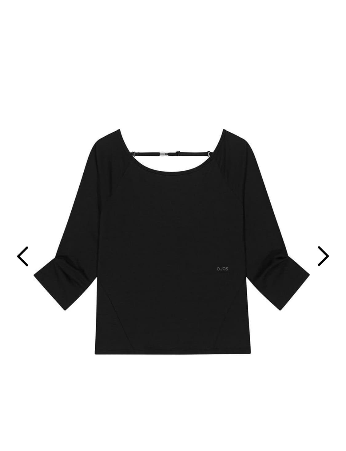 오호스 Backless Capri Sleeves / Black 상품이미지1