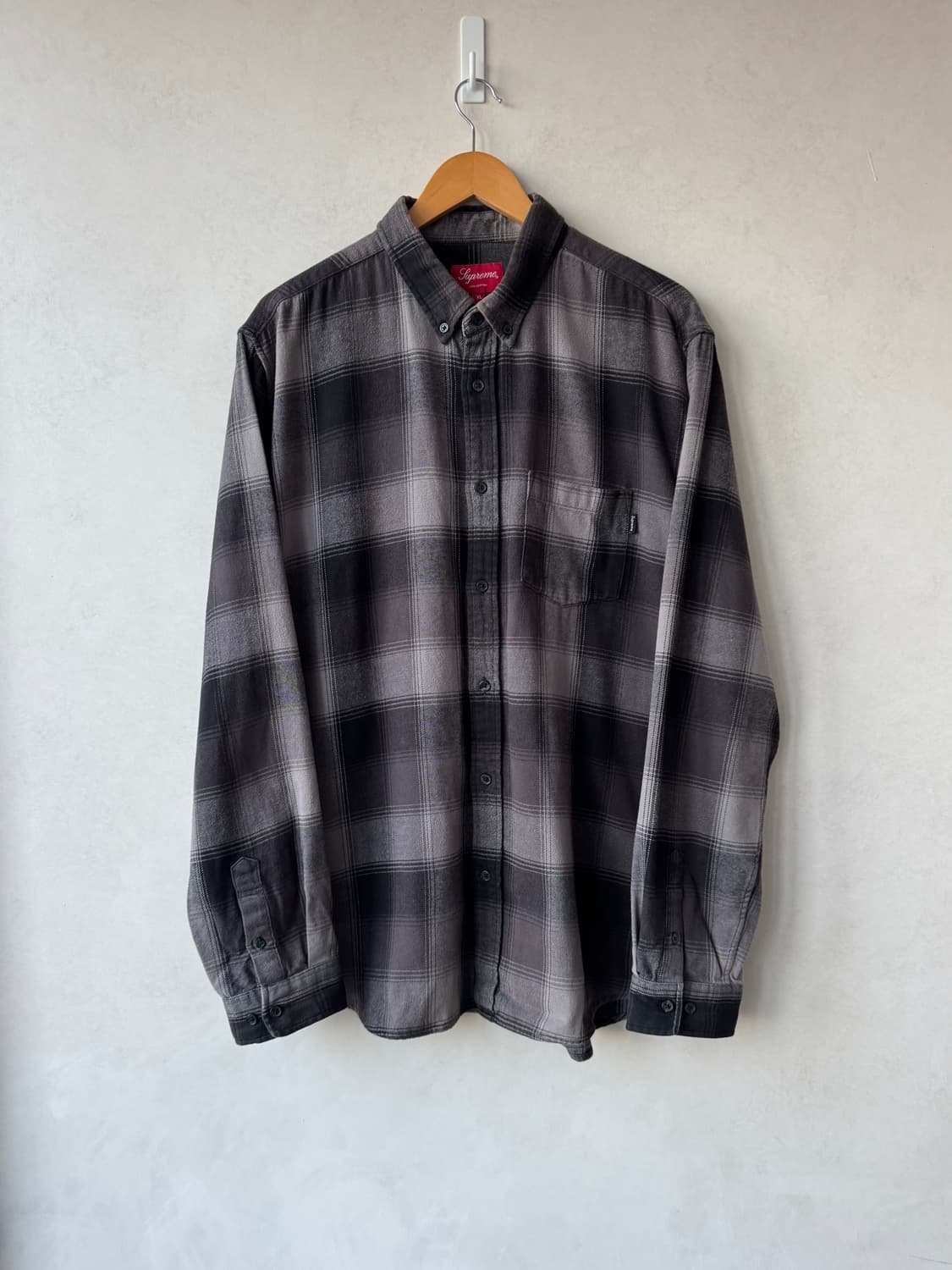 Fw18 슈프림 Shadow Plaid 플란넬 셔츠 상품이미지1