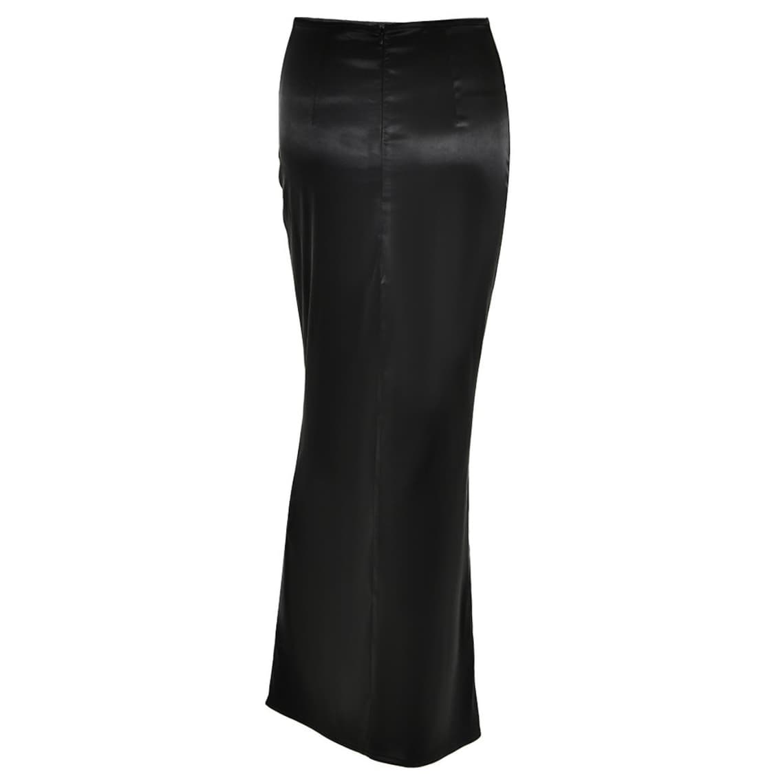 Satin mermaid long skirt - BK 상품이미지5