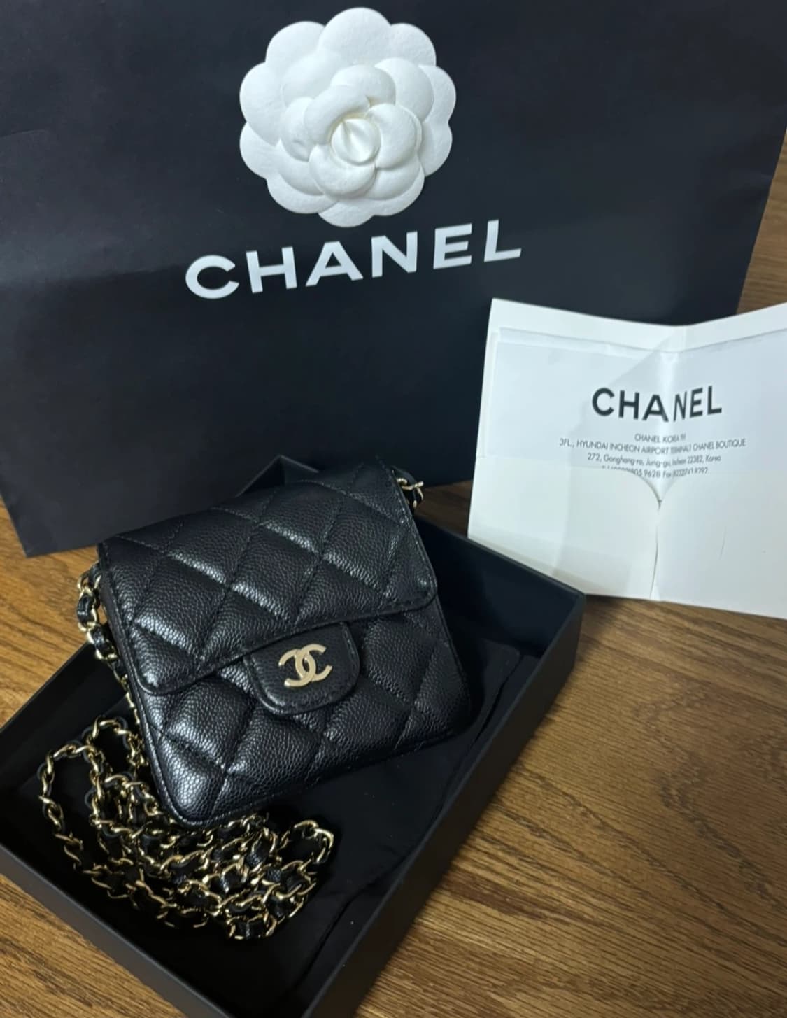 (정품)샤넬 캐비어 미니백 블랙  상품이미지1