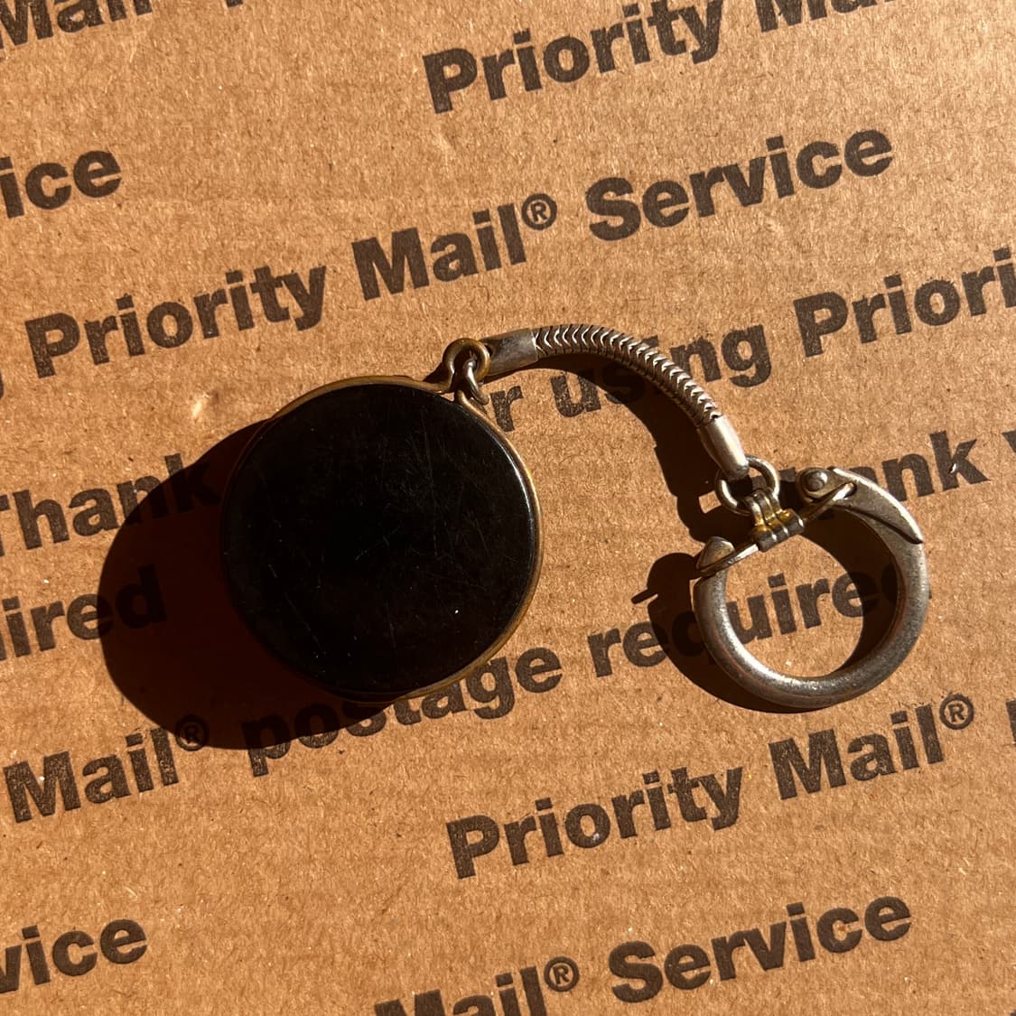 90s vtg St. Christopher Medal Keyring 상품이미지2