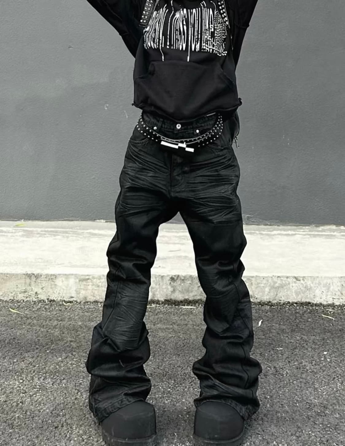 fitted floor-length pants 상품이미지1