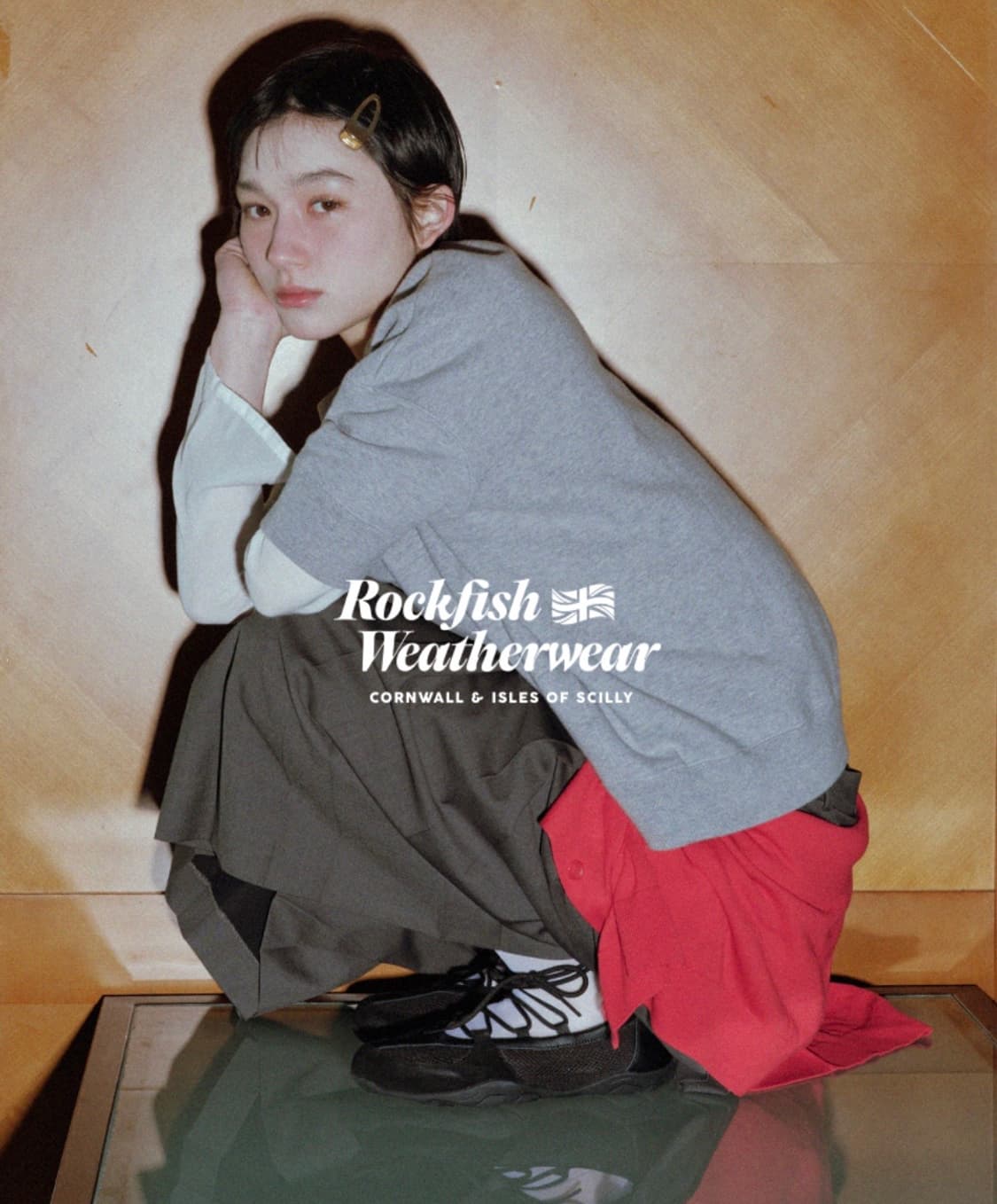 락피쉬웨더웨어 니콜 레이스업 스니커즈 (그레이, 245) 상품이미지7