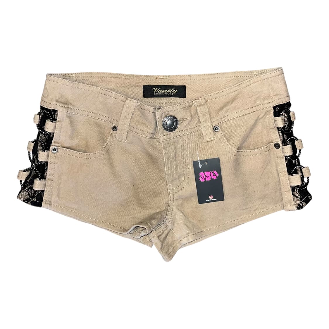 레이스 링 면 숏팬츠 갸루y2k펑크 상품이미지1